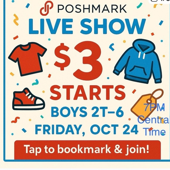 Poshmark Kids Live Show Event - Picture 1 of 1